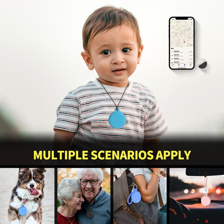 For Airtag Pet Plastic Waterproof Tracker Protective Case, Blue, Pink, Black