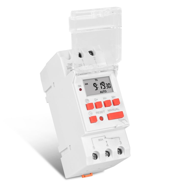 30A Programmable Digital Timer Switch Automatic Cycle Timing Controller, SINOTIMER TM919B-1 110V, SINOTIMER TM919B-2 220V, SINOTIMER TM919B-3 24V, SINOTIMER TM919B-4 12V, SINOTIMER TM919B-5V, SINOTIMER TM919BK 85-265V AC