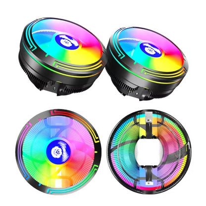 LED Colorful Light 4Pin Cooler Desktop CPU Cooling Fan
