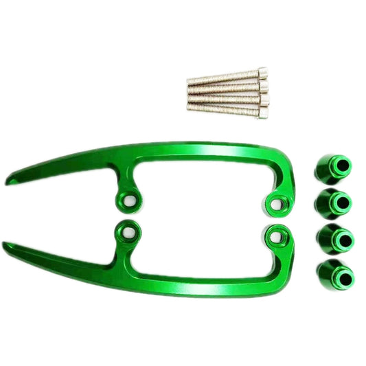 Reposabrazos trasero para motocicleta Kawasaki Z650 2017-2018, color negro, verde y titanio.