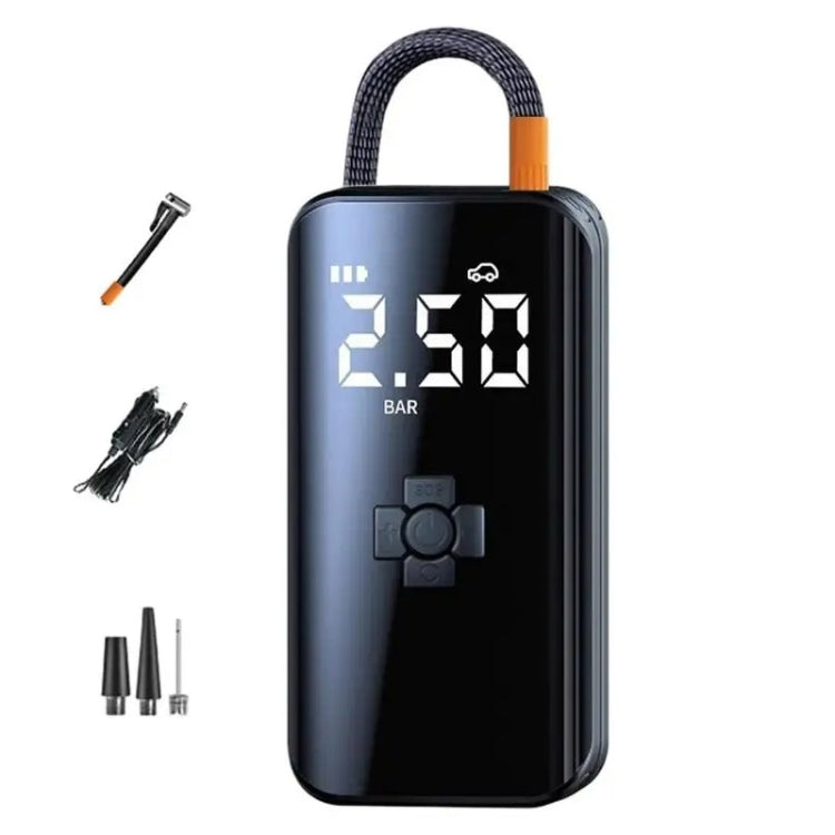 Car Inflatable Pump Portable Mini Car Tire High Power High Pressure Inflatable Pump, Wired