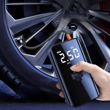 Car Inflatable Pump Portable Mini Car Tire High Power High Pressure Inflatable Pump, Wired