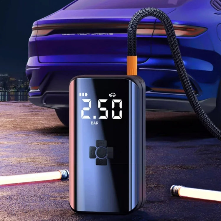 Car Inflatable Pump Portable Mini Car Tire High Power High Pressure Inflatable Pump, Wired