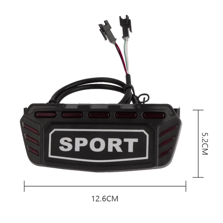Pour KUGOO M5 AIMITE Trottinette Électrique Feu Arrière Freinage Feux D'Avertissement