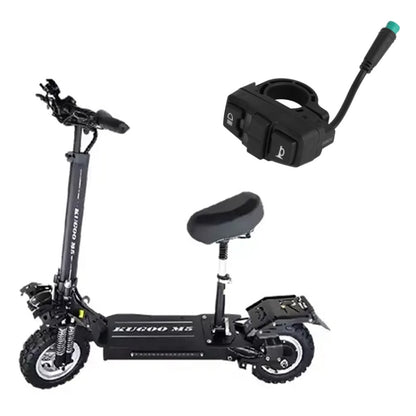 Pour trottinette électrique KUGOO M5 AIMITE Klaxon Phare Contrôle de direction Interrupteur à trois fonctions