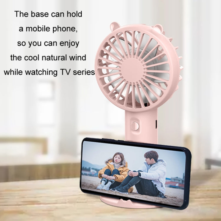 Mini ventilateur USB portable rechargeable support de téléphone de bureau