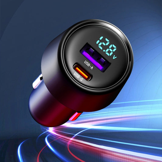 Chargeur rapide de voiture haute puissance 65W double port A+C allume-cigare automatique, S-31