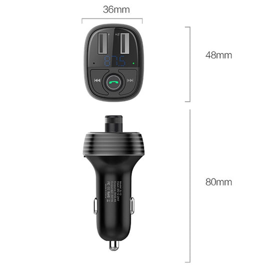 Récepteur chargeur rapide Bluetooth de voiture, allume-cigare S-10 double port