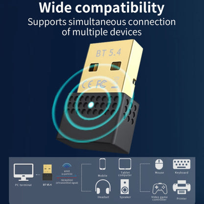 Adaptateur Bluetooth USB 5.4 Émetteur Récepteur Adaptateur Audio Bluetooth PC, Bluetooth 5.4