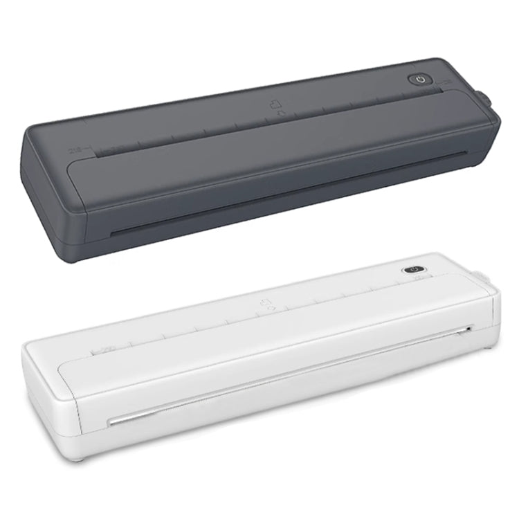 A4-XZ 203DPI A4 Home Portable Smart Wireless Inkless Thermal Printer, White, Black