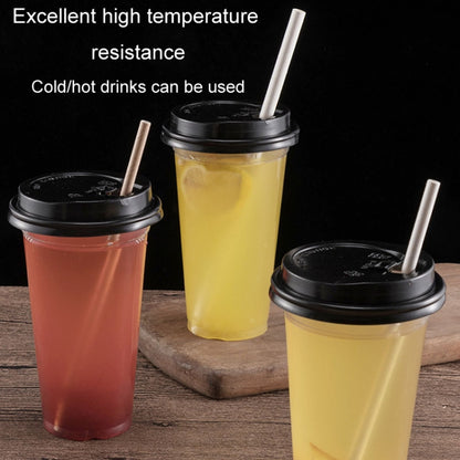 100pcs /Pack 6x197mm Disposable Paper Straws Biodegradable Party Drinking Straws Dessert Table Decoration Prop