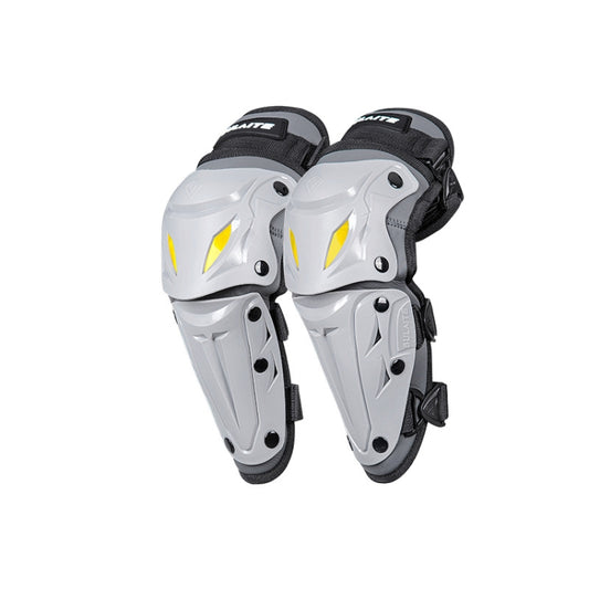 SULAITE Équipement de protection respirant pour moto et activités de plein air, 2 genouillères grises / ensemble, 2 coudières grises / ensemble