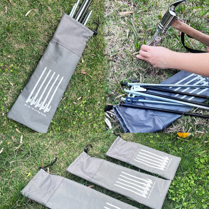 Ground Spike Storage Bag Outdoor Camping Accessories Portable Handheld Storage Bag, S 20cm, M 30cm, L 40cm