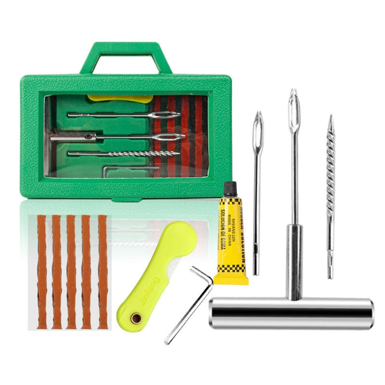 Car Tire Repair Tool Set Motorcycle Vacuum Tire Emergency Fast Repair Toolkit, 8 In 1, 7 In 1, 6 In 1