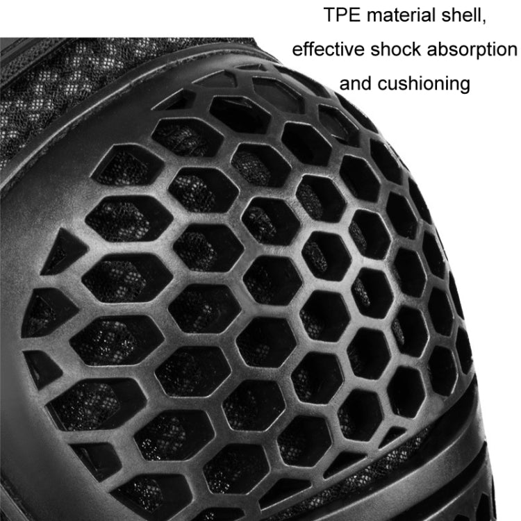 SULAITE Cycling Honeycomb Breathable Heat Dissipation Motorcycle Adjustable Protective Gear, 2pcs /Set Knee Pads, 2pcs /Set Elbow Pads, 4pcs /Set Knee Elbow Pads