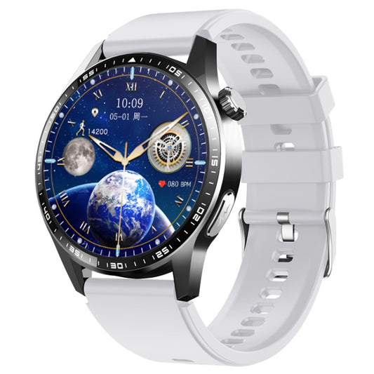 Montre connectée F400 avec écran de 1,55 pouce prenant en charge l'ECG/l'oxygène sanguin/la glycémie/plus de 150 modes sportifs, silicone noir, silicone gris noir, cuir noir, cuir noir marron, milanais noir, acier noir à 3 billes, bambou noir