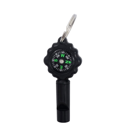 Sifflet Boussole 2 En 1 Survie Extérieure, Sifflet Boussole En Plastique Avec Boucle D'alpinisme, WH-2