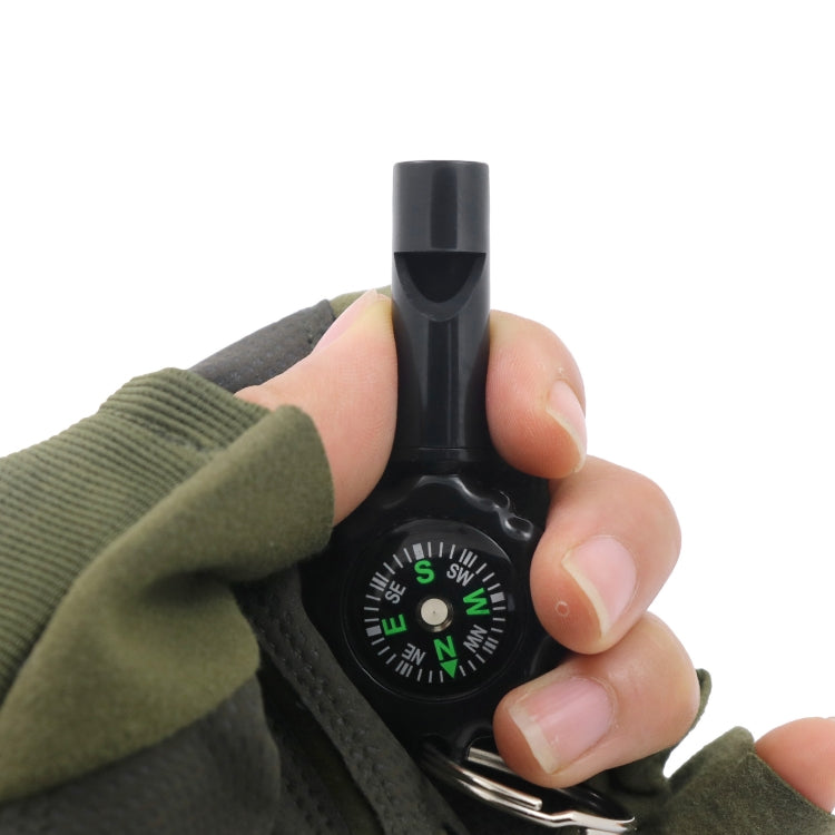 Sifflet Boussole 2 En 1 Survie Extérieure, Sifflet Boussole En Plastique Avec Boucle D'alpinisme, WH-2