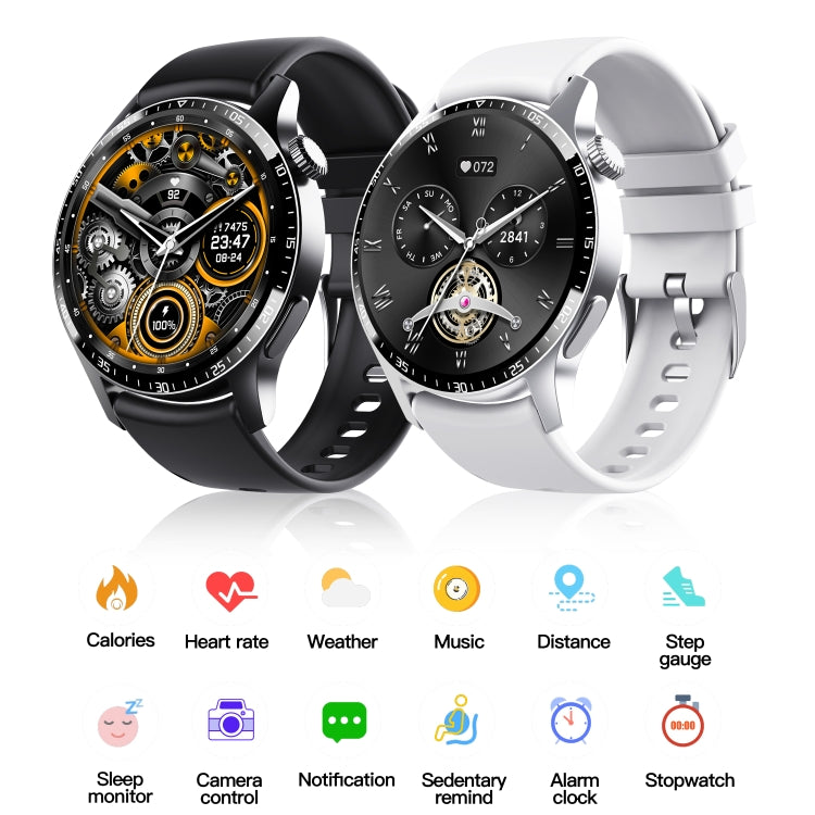 F207 Smart Watch 1.35-Inch Narrow Edge Screen Supports Bluetooth Calls / 24H Health Monitoring / 150+ Sports Modes, Black Silicone, Silver Gray Silicone, Black Milan, Silver Milan, Black 3-Beads Steel, Silver 3-Beads Steel, Black Brown Leather         ...