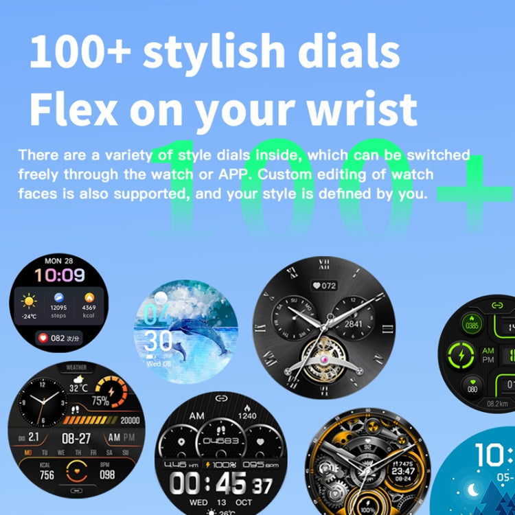 F207 Smart Watch 1.35-Inch Narrow Edge Screen Supports Bluetooth Calls / 24H Health Monitoring / 150+ Sports Modes, Black Silicone, Silver Gray Silicone, Black Milan, Silver Milan, Black 3-Beads Steel, Silver 3-Beads Steel, Black Brown Leather         ...