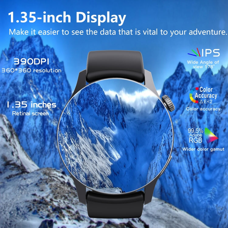 F207 Smart Watch 1.35-Inch Narrow Edge Screen Supports Bluetooth Calls / 24H Health Monitoring / 150+ Sports Modes, Black Silicone, Silver Gray Silicone, Black Milan, Silver Milan, Black 3-Beads Steel, Silver 3-Beads Steel, Black Brown Leather         ...