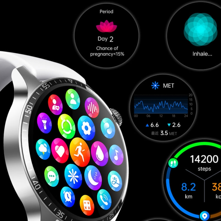 F207 Smart Watch 1.35-Inch Narrow Edge Screen Supports Bluetooth Calls / 24H Health Monitoring / 150+ Sports Modes, Black Silicone, Silver Gray Silicone, Black Milan, Silver Milan, Black 3-Beads Steel, Silver 3-Beads Steel, Black Brown Leather         ...