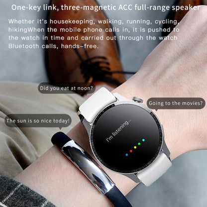 F207 Smart Watch 1.35-Inch Narrow Edge Screen Supports Bluetooth Calls / 24H Health Monitoring / 150+ Sports Modes, Black Silicone, Silver Gray Silicone, Black Milan, Silver Milan, Black 3-Beads Steel, Silver 3-Beads Steel, Black Brown Leather         ...