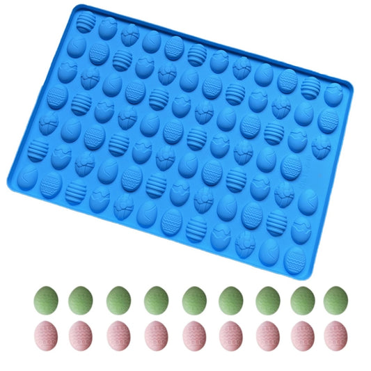 83-Cavity Mini Easter Egg Silicone Molds For Making Pet Treats, Fondant, Cake, Chocolate, Candy, And Cookies, Easter Egg