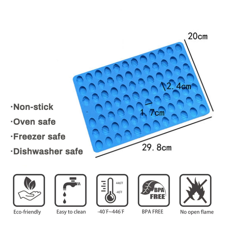 83 empreintes Mini œufs de Pâques en silicone pour friandises pour animaux de compagnie, pâte à sucre, gâteaux, chocolat, bonbons et biscuits, œuf de Pâques