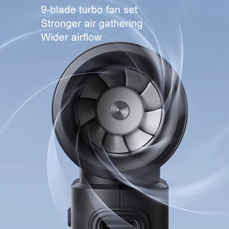 JisuLife Life9 Mini ventilateur portable à grande vitesse USB rechargeable pour bureau, 3600 mAh, 5000 mAh