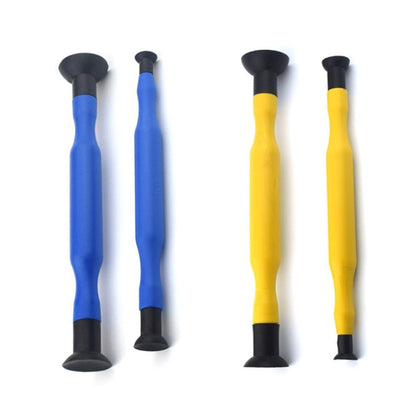 2pcs /Set Outil de réparation automobile pour rodage de soupape manuelle à ventouse, bleu, jaune