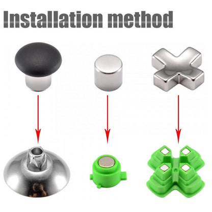 Gamepad Metal Buttons Mushroom Head Magnetic Base Cross Keys Accessory Set, For PS5 32pcs /Set, For PS5 Joystick 8pcs /Set, For PS5 20pcs /Set, For PS5 Cross Key 3pcs /Set, For PS4 32pcs /Set, For PS4 Joystick 8pcs /Set, For PS4 20pcs /Set             ...