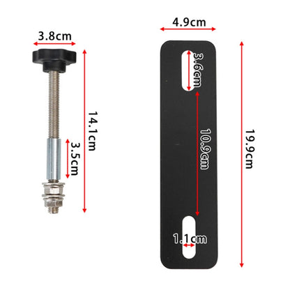 Traction Board Mounting Pins Kit Universal For 4.72"-6.69" Hole Spacing Recovery Tracks