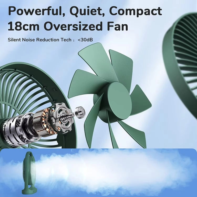 JisuLife FA19 Ventilateur de bureau sans fil rechargeable 4000mAh Mini Ventilateur Portable Silencieux