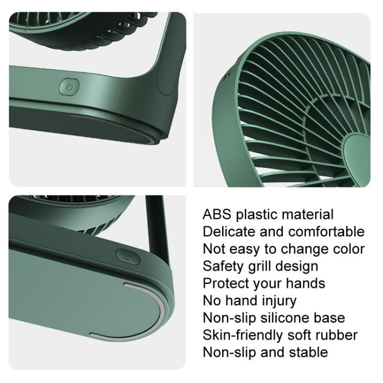JisuLife FA19 Ventilateur de bureau sans fil rechargeable 4000mAh Mini Ventilateur Portable Silencieux