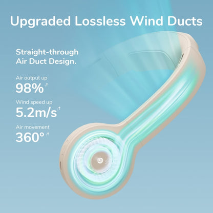 JisuLife FA31 USB Rechargeable Hanging Neck Mini Fan Bladeless Cooling Outdoor High Wind Power Electric Fan