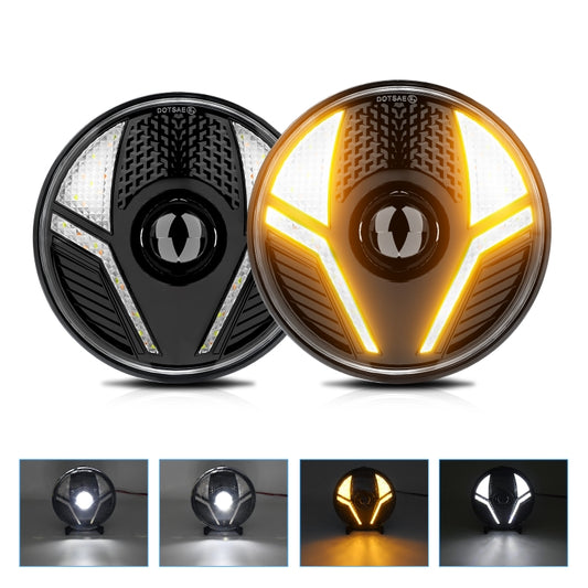 7 inch Beetle Style High-power Car Headlights For Wrangler, R14