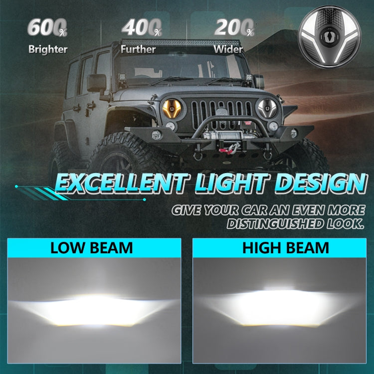 7 inch Beetle Style High-power Car Headlights For Wrangler, R14
