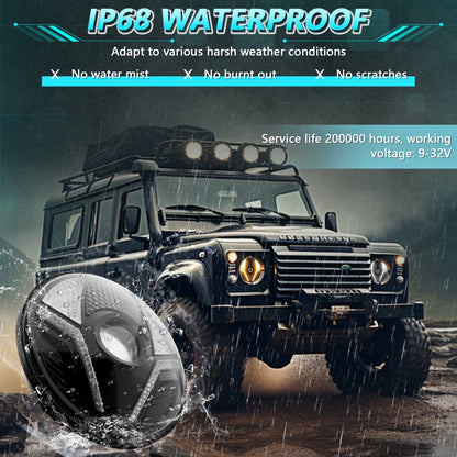 7 inch Beetle Style High-power Car Headlights For Wrangler, R14