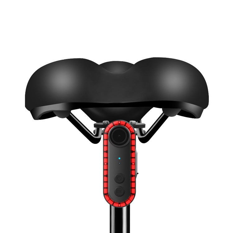 Bike Warning Tail Light 1080P WiFi Camera Recorder Waterproof Bicycle Rear Light for Riding Cycling, Rotate Mount, Clamp Mount, Strap Mount, Rearview Mirror Mount, Saddle Tube Mount