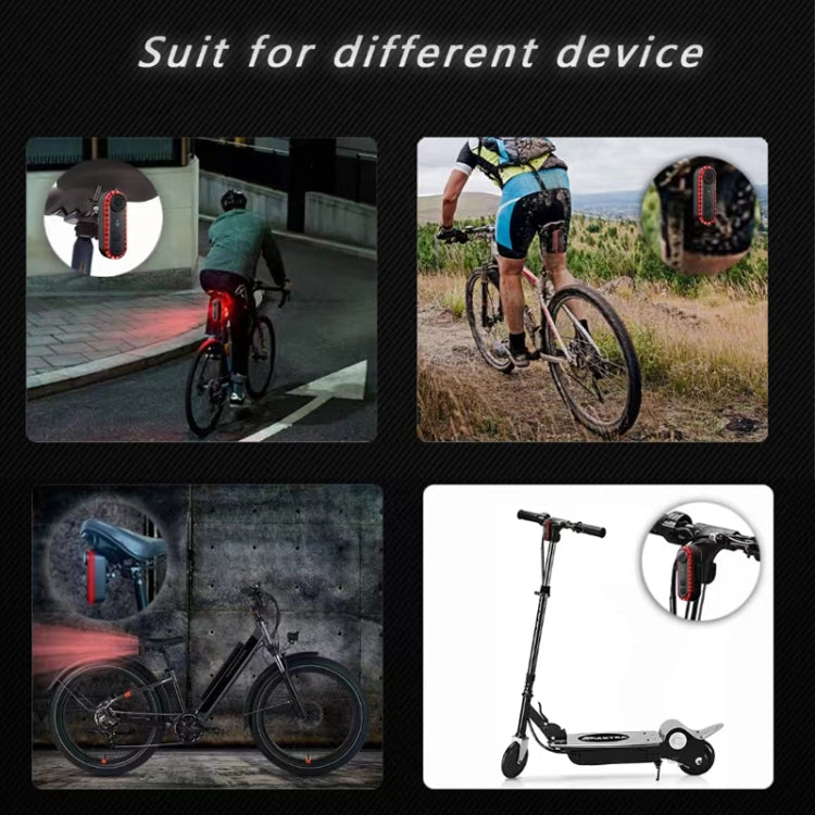 Bike Warning Tail Light 1080P WiFi Camera Recorder Waterproof Bicycle Rear Light for Riding Cycling, Rotate Mount, Clamp Mount, Strap Mount, Rearview Mirror Mount, Saddle Tube Mount