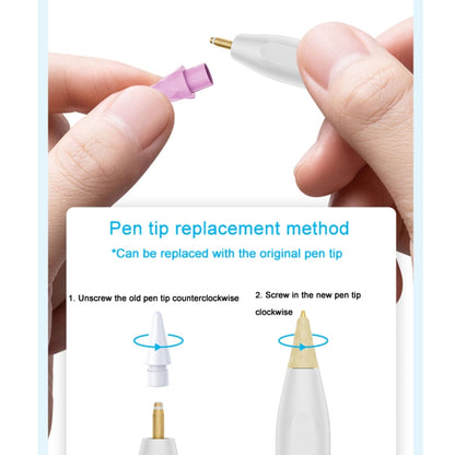 For Apple Pencil 1 / 2 Generation & USB-C Stylus Modified Pen Tip Diamond Crystal Pencil Nib, Transparent Pink, Transparent Blue, Transparent, White, Light Green