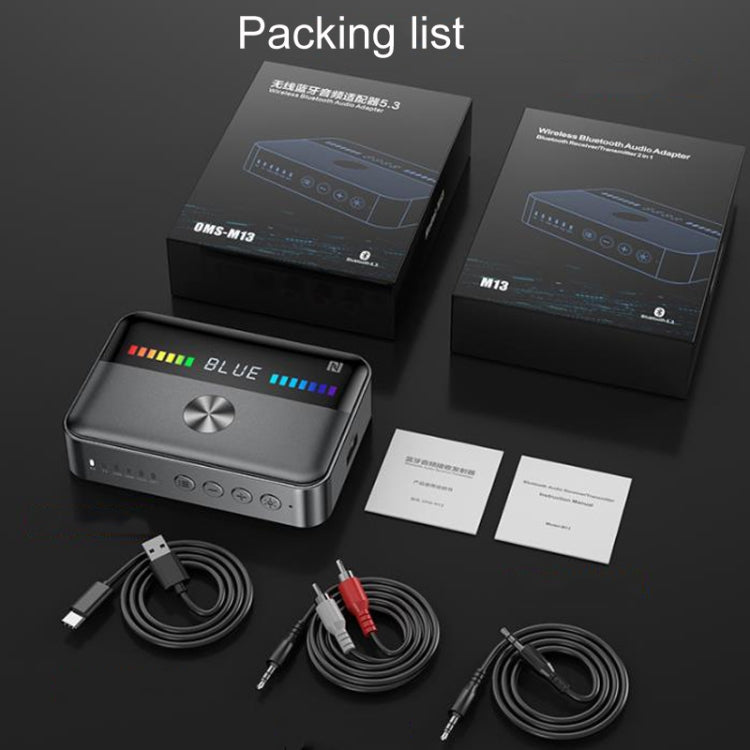 OMS-M13 NFC Bluetooth Audio Adapter Bluetooth 5.3 Receiver And Transmitter, OMS-M13