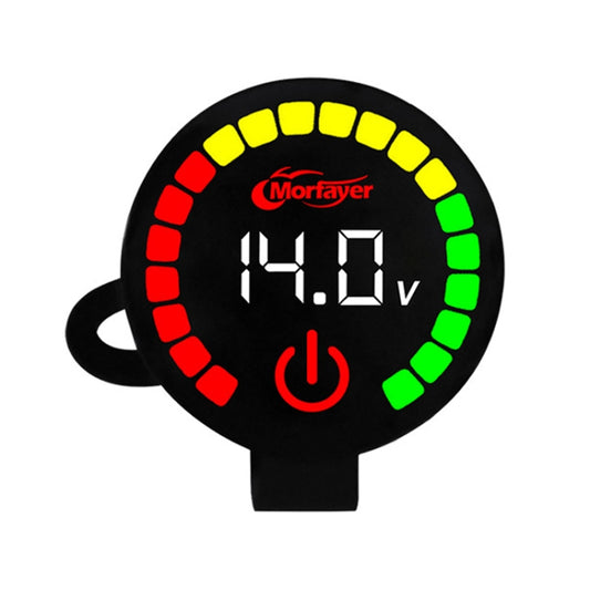 Medidor de potencia, voltímetro y medidor de temperatura del agua con doble pantalla inteligente para motocicletas Morfayer, o medidor de temperatura del agua con voltímetro y medidor de temperatura del agua.