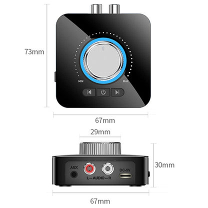 OMS-M5 Digital Bluetooth 5.0 Audio Receiver And Transmitter 2-In-1 AUX Adapter Converter, OMS-M5