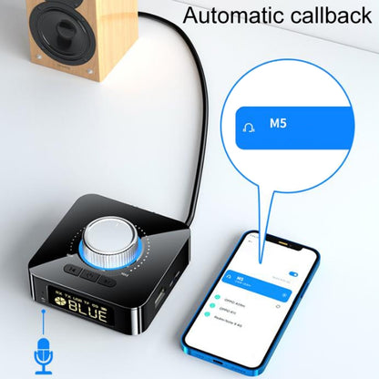 OMS-M5 Digital Bluetooth 5.0 Audio Receiver And Transmitter 2-In-1 AUX Adapter Converter, OMS-M5