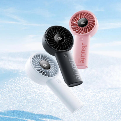 Mini ventilateur portable rechargeable JisuLife Life4, gris 3600 mAh, noir 3600 mAh, rose 3600 mAh, gris 5000 mAh, noir 5000 mAh, rose 5000 mAh