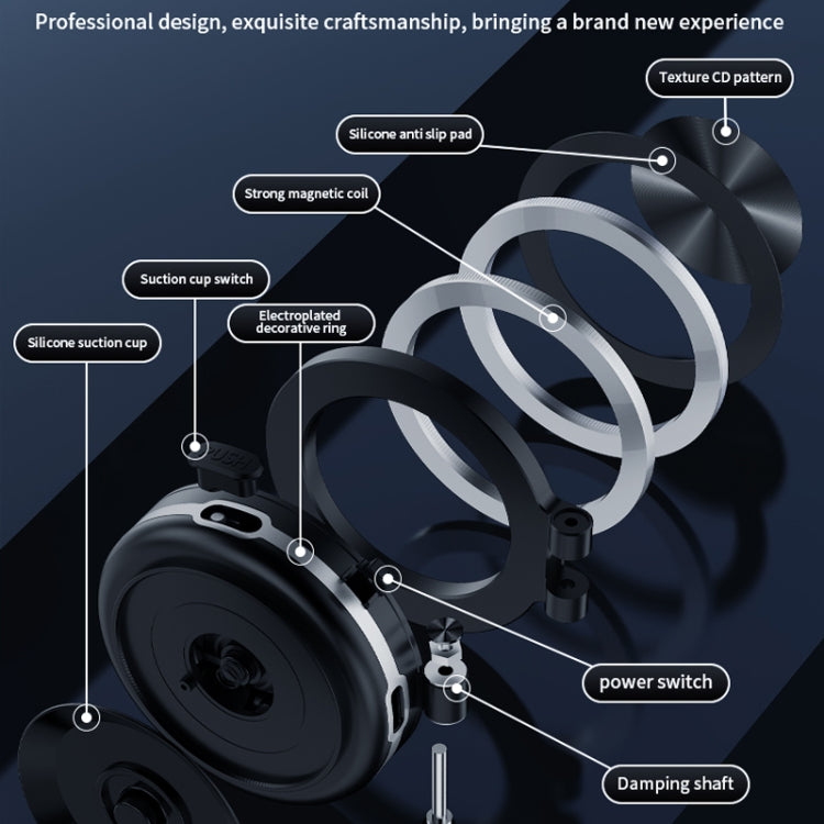 AIMITE C1 Vacuum Adsorption Foldable Magnetic Support Bracket Car Cell Phone Holder