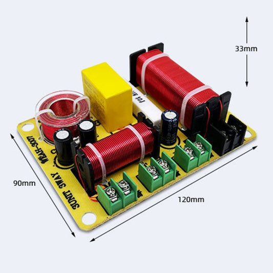 WEAH-3007B Home Cinema Speaker Crossover High Medium And Low 3-Way Audio Modification Divider, WEAH-3007B
