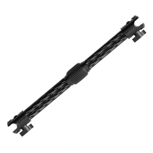 Bras d'extension télescopique pour support de téléphone de voiture, double articulation rotative, tige de connexion en fibre de carbone, 217-300 mm pour rotule de 20 mm, 235-335 mm pour rotule de 25,4 mm